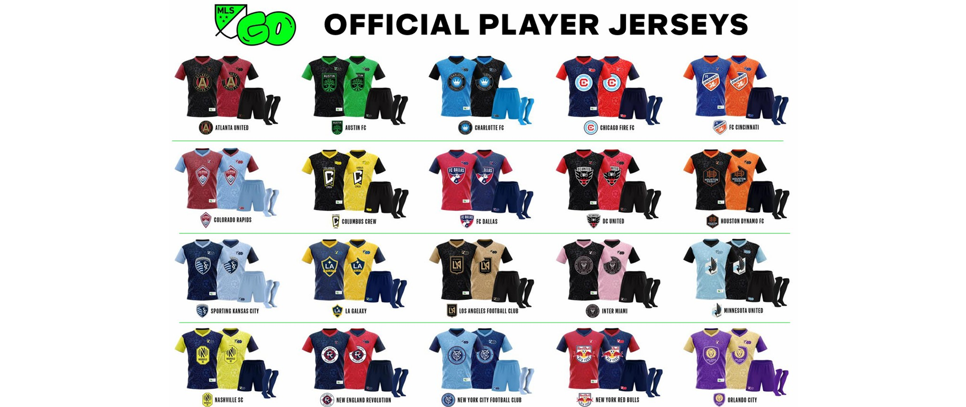 MLS Inspired Soccer Uniforms